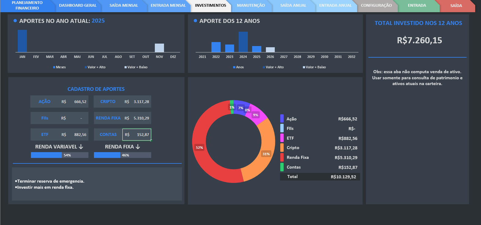 Controle Financeiro — tela 6