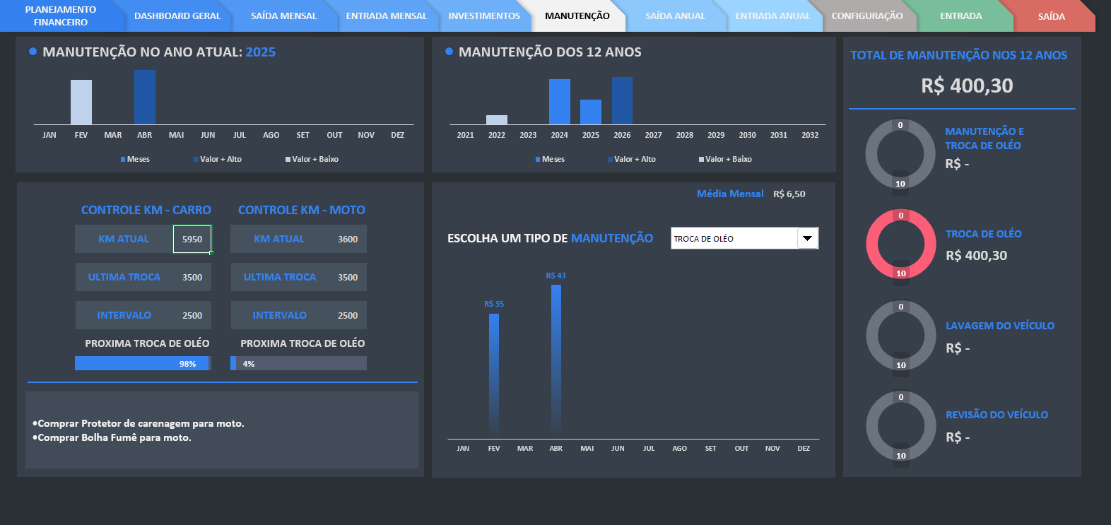 Controle Financeiro — tela 8