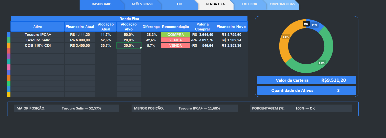 Controle de Investimentos — tela 4